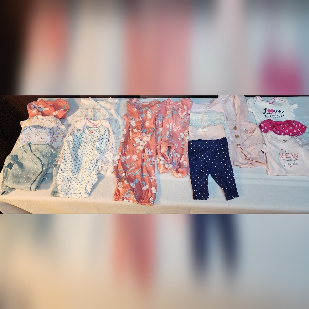 Preemie Clothing Bundle Lot of 17 items